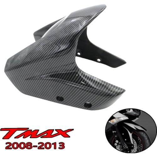 High Quality for YAMAHA Black Carbon Fiber Front Fender TMAX530 2008-2013 Motorcycle Accessories Fairing Baffle Strong