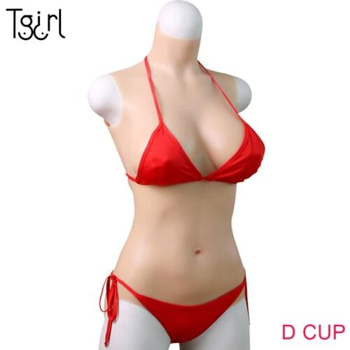 Female Bodysuits Tight Insertable D Cup Silicone Forms Suit Fullbody One-Piece Breast For Crossdresser Dragqueen Trangender