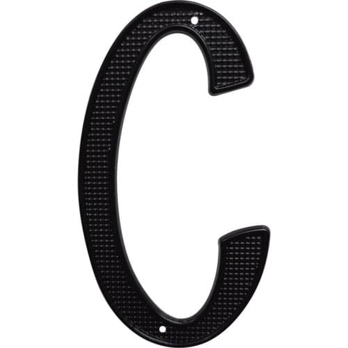 10cm Black House Number 4" Door Outdoor Mailbox Numbers Huisnummer Numeros Para Casa Street Address Nail on Metal Zinc Numbers