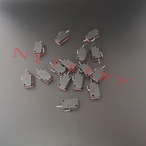 100pcs 2pin Micro Switches 4.8mm terminals Male connector microswitches for Arcade push button Coin machine game accessorie