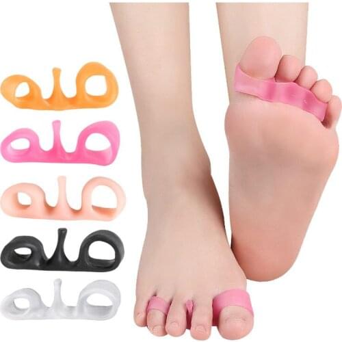2pcs Pack Nail Art Toes Separators Fingers Random Color Soft Sponge UV Gel Polish Beauty Manicure Pedicure Tools