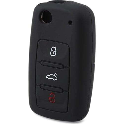 3 Buttons Silicone Car Key Cover Case For VW Golf 4 5 6 7 Bora Jetta POLO MK4 MK6 Bora Passat B5 B6 Superb Tiguan Beetle