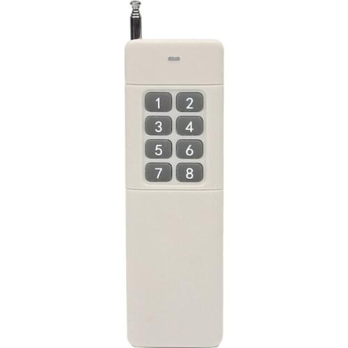 3000m Long Range High Power 1/2/4/6/8/12CH RF Remote Control Transmitter 433 MHz