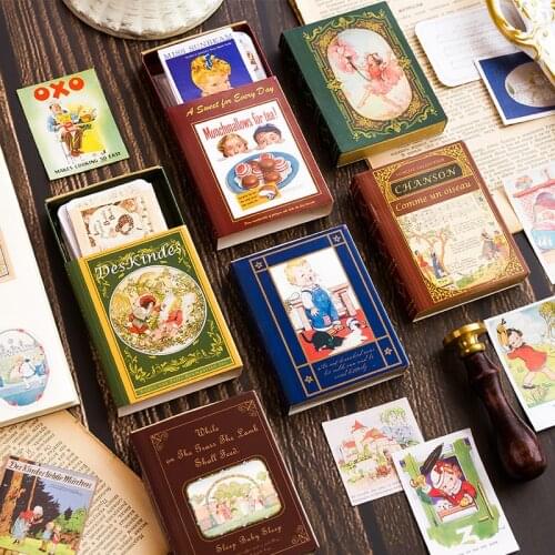 60pcs/box Vintage Girl angel poster Picture books sticker package DIY diary Bullet Journal decoration sticker album scrapbooking