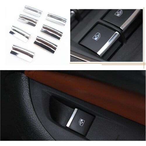 7Pcs / Set Car Windows Elevator Switch Button Sticker Door Cover Trim Interior for Chevrolet Cruze Malibu Trax Opel Mokka Aveo
