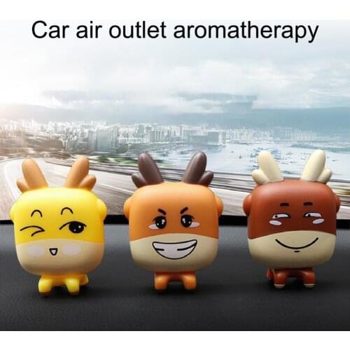 Car Aromatherapy Multifunctional Mini Cartoon Animal Auto Air Vent Perfume Diffuser for Vehicle Car Accessories
