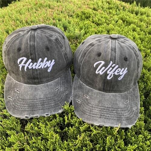 Unisex Letter Embroidery Couple Washed Denim Baseball Cap Fashion Hip Hop Snapback Hats For Women And Men Gorras Hombre Bone Hat