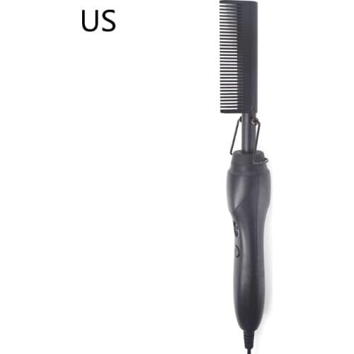 Quick Electric Straightener Multifunctional Hair Curling Comb Styling Tool L69D