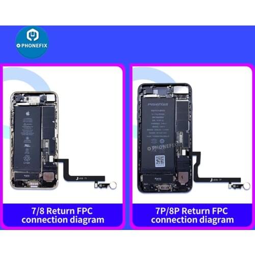 JC-ID Fingerprint Home Button FPC Flex Cable for iPhone 7 7P 8 8P Home Key Return Function Repair Cable JC Return FPC Flex Cable