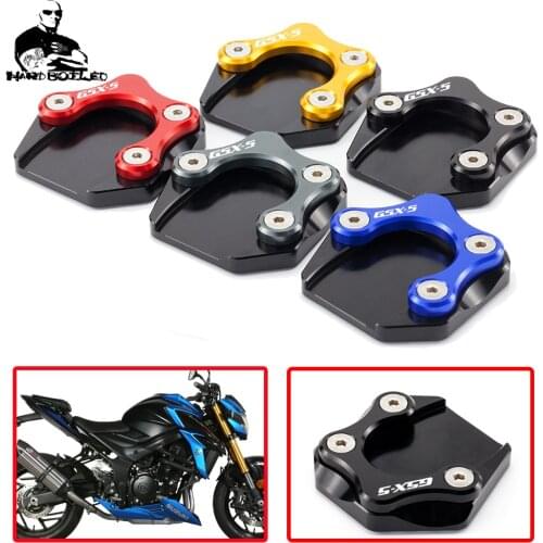 GSX S750 Motorcycle Kickstand Enlarger Side Stand Pad Extension Support Plate For Suzuki GSXS GSX-S 750 2016-2020 2021 2019 2018