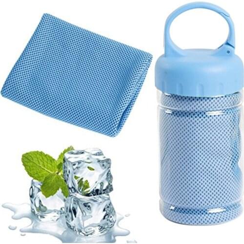 HOONAO 30*100CM Bottle Pack Cooling Ice Towel Quick Dry Sport Towel for Workout Fitness Travel Outdoor Hiking Cooling Towel