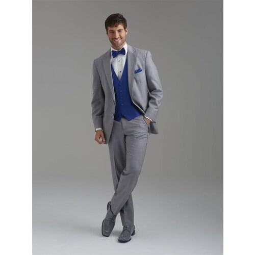 Custom Made Mens Suits Groom Tuxedos Groomsmen Wedding Party Dinner Best Man Suits Blazer (Jacket+Pants+Vest+Tie) NO:609