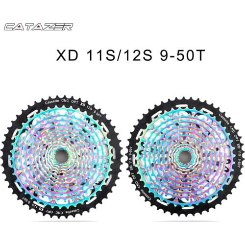 NEW MTB 11 speed 12 speed 9-50T Cassette Ultimate XD Bicycle Cassette Rainbow ULT Cassette Ultralight Colorful Cassette