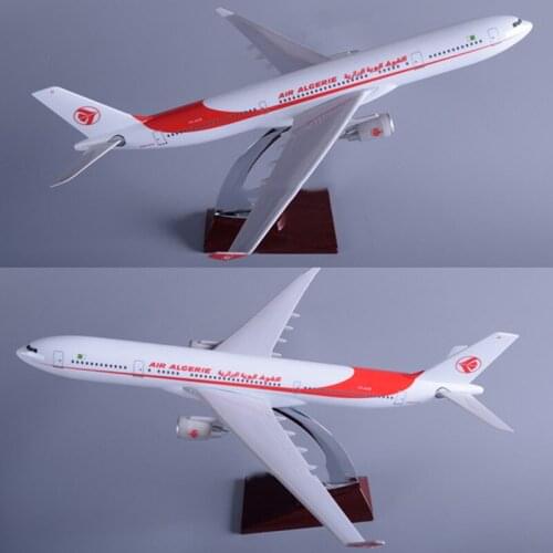 40CM 1:172 Scale Airbus Algeria Airlines A330 airplane Aviation model w base alloy aircraft plane collectible display collection