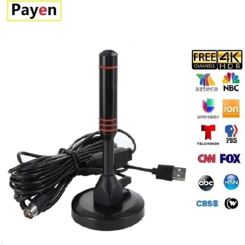 PAYEN Indoor HD TV Antenna Indoor VB-T2\DTMB\CMMB 1080p HD Clear Vision Digital Antenna