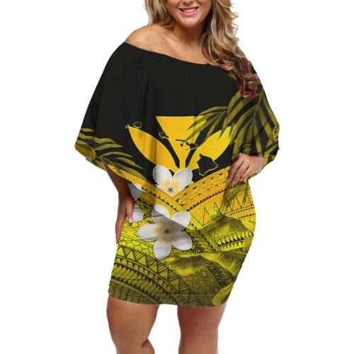 HYCOOL Summer Dress Women Short Sleeveless Flroal Printed Bohu Party Polynesian Short Maxi Dresses Club Sexy Vestidos Sundress