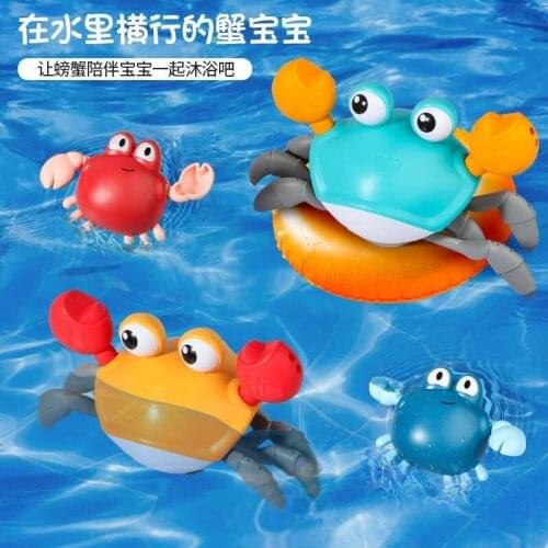 Summer hot baby bathing beach swimming rope traction baby toy hand crab crab walk pull children