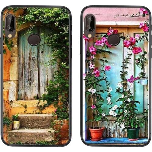 House With Flowers At Windows Soft TPU Phone Fundas For Huawei P50 P Smart 2021 P40 Lite E P 40 P40Lite P40 Pro 2019 2020 Fiyat
