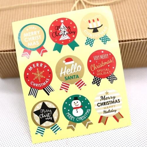 Christmas Gift sticker ,decorative sticker,Christmas Labels, Envelope Seals sticker 90pcs/lot