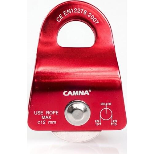 Lifting Aluminum small pulley Rock Climbing Equipment side plate single wheel Pull 20KN CE certification