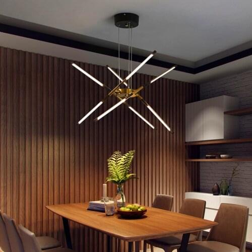 Black Gold Pendant Lights For Home Living Room Decoration Kitchen Accesories Bedroom Nordic Suspension Led Hanging Lamp Fixture