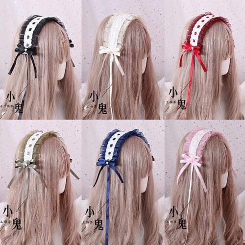 Lolita Hair Band Daily Life Lace Bow KC Headdress Angel Street Angel ROSE Angel