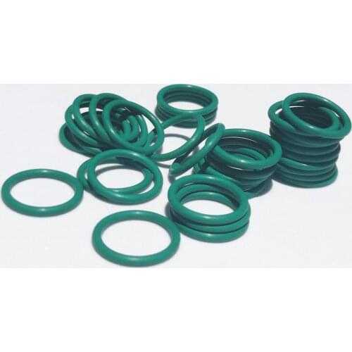 Green FKM O Rings 5mm Wire Diameter Fluorine Rubber O Rings Gaskets OD 15-80mm O Ring Seals Washer