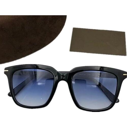 New Design Unisex Mirror Polarized Sun Glasses UV400 Gradient Imported Acetates Square Fullrim 53-20-145 for Accustomized