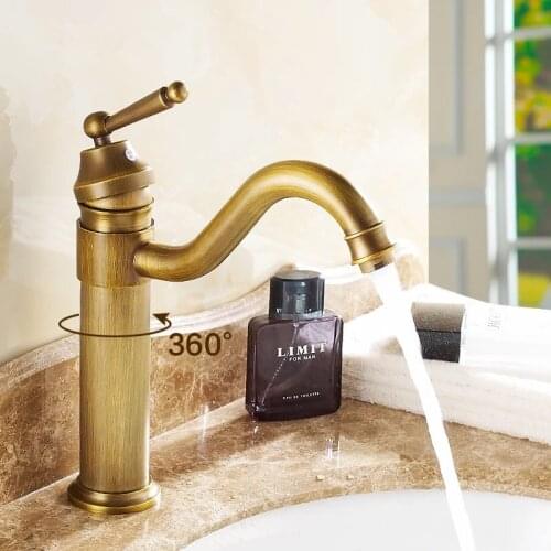 Antique bathroom faucet torneira banheiro basin faucet vintage bathroom sink ceramic faucet water tap basin mixer water