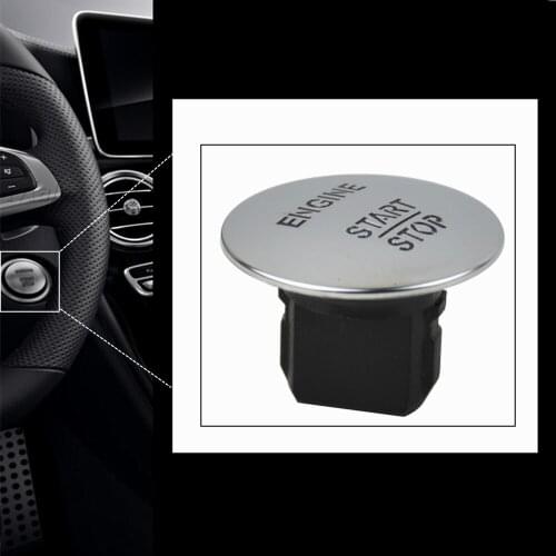 Car Accessories Keyless Go Start Stop Push Button Engine Ignition Switch 2215450714 Silver For Mercedes-Benz W164 W205 Switches