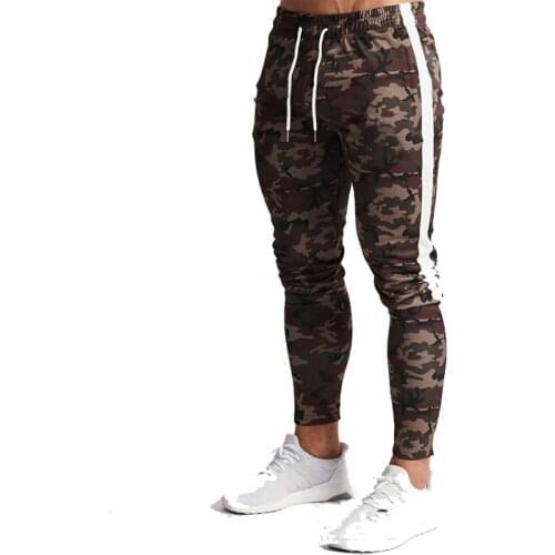 Pants joggers men Camouflage tracksuit sweatpants deporte fitness mens trousers casual skinny pantalon sport workout pencil pant