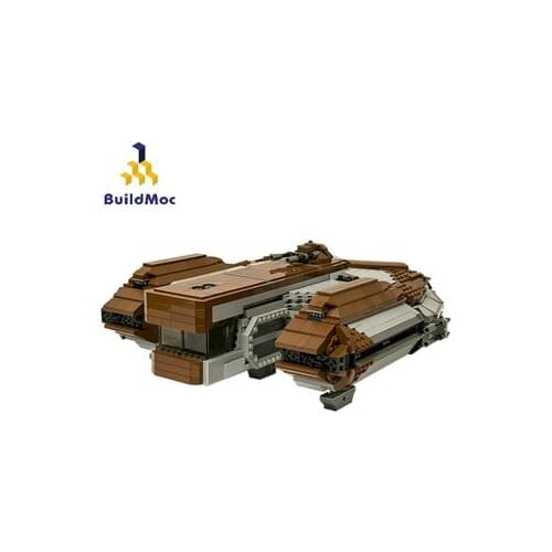 BuildMOC Knights of the Old Republic Ebon Hawk Space Ship Building Blocks Bricks Toys