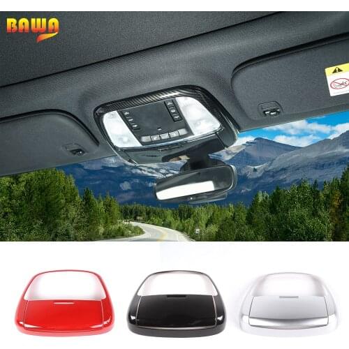 BAWA Car Interior Front Reading Light Decorative Stickers for Jeep Grand Cherokee 2011+ Interior Mouldings Accessories