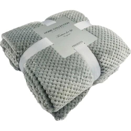 Pineapple Plaid Flannel Throws Blanket Waffle Textured Throw Rug Warm Soft for Bed Couch Sofa Beach 2019 NEW