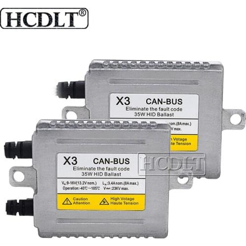 HCDLT AC 35W Xenon Canbus HID Ballast For Car Light Xenon HID Conversion Kit DLT X3 Canbus Error Free EMC Slim Ballast Reactor