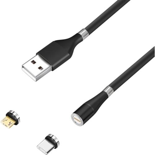 3 in 1 Fast Charging Magnetic Charing Cable & Type C Head Mico Usb Multifunction Fast Charging Head Cable for Samsung HTC LG