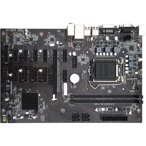 BTC B250 H110 PRO 12P CPU Miner Motherboard for CPU Set 12 Video Card slot support LGA 1151 DDR4 Memory SATA3.0 USB3.0 Low Power