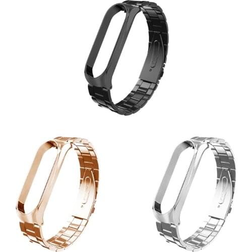 Strap for Mi Band 6, Metal Watch Band Bracelet Strap Stainless Steel Replacement WristBand Repair for Xiao-mi Mi 6