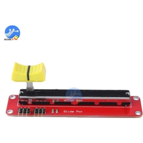Mixer Fader Slide Potentiometer 10K Linear Module Dual Output for Arduino AVR Electronic Block Sliding Potentiometer