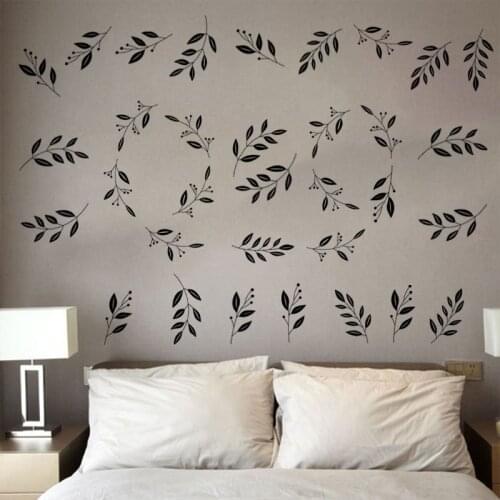 Flower Wall Stickers Home Living Room Wall Decoration Art Posters Decals Bedroom Decor Sofa Backdrop Self-adhesive Wallpaper