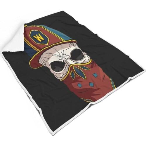 Clubdeer Skull Head Series Blanket Warm Microfleece Soft Throw Blanket for Adult All Seasons Bedroom Chair Sofa Blanket