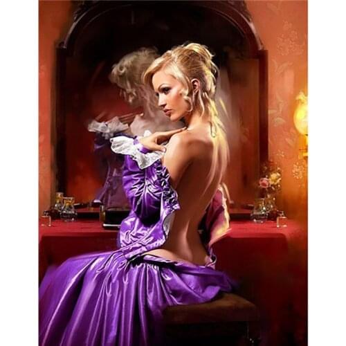 Full Square/Round Drill 5D Diamond Painting Woman Diamond Embroidery Cross Stitch Picture of Rhinestones Handcraft Home Decor