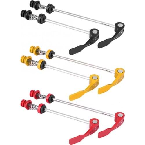 2pcs Bicycle Wheel Hub Skewers 100mm/130mm Mountain Bike Quick Release Bolt Lever Axle Cycling Front&Rear Aluminium Alloy Skewer