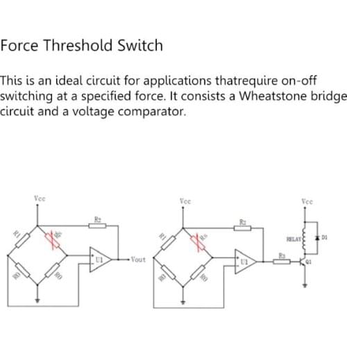 Force Sensor RP-C18.3-ST Flexible Thin Film Pressure Sensor Intelligent 20g-6kg A0KE