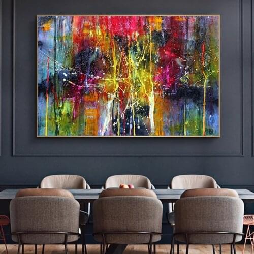 Modern Wall Canvas Art Posters and Prints Colorful Abstract Art Paintings on the Wall Canvas Pictures for Living Room Home Decor