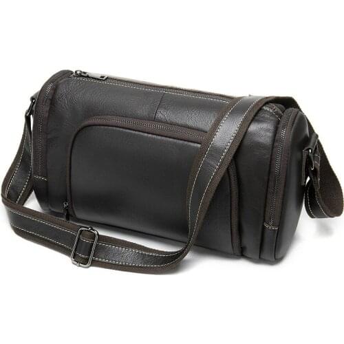 Modoker Crossbody Bags for Men Pu Leather Bags Buisness Handbags and Purses Shoulder Pack Ourdoor Casual Package Genuine Leather