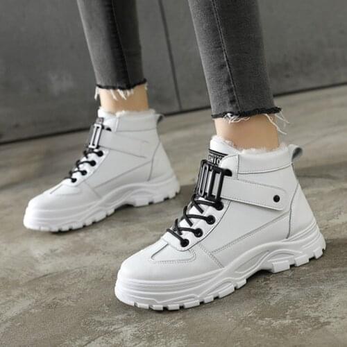 Warm Womens Boots Winter Shoes 2021 Short Plush Fashion Platform Boots For Women Casual Shoes Female Ankle Boots Chunky Shoes