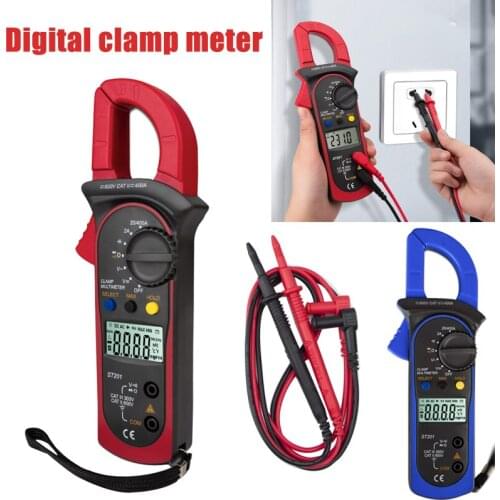 AC/DC Volt Amp Digital Clamp Meters Auto Range LCD Display Handheld Meter High Precision Multimeter Resistance Tester Tool