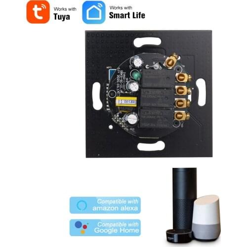 Wifi Smart Wall Touch Switch 1/2/3 Gang Tuya/Touch Control Timer No Hub Required Compatible with Google Home Amazon Alexa