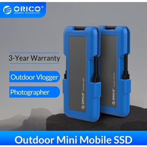 ORICO SSD External Hard Drive 128GB 256GB 512GB 1TB Portable SSD M.2 NVME NGFF SSD Solid State Drive with Type C USB 3.1